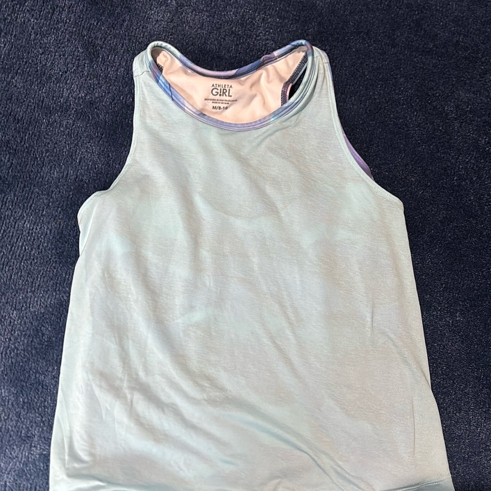 Athleta Girl Performance Tank Sz M/8-10. Like new